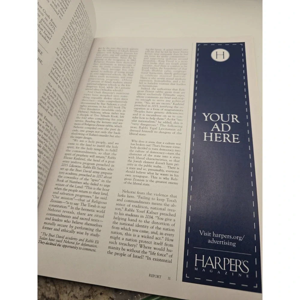 HARPER'S MAGAZINE | FEB 2024 | ISRAEL'S WAR